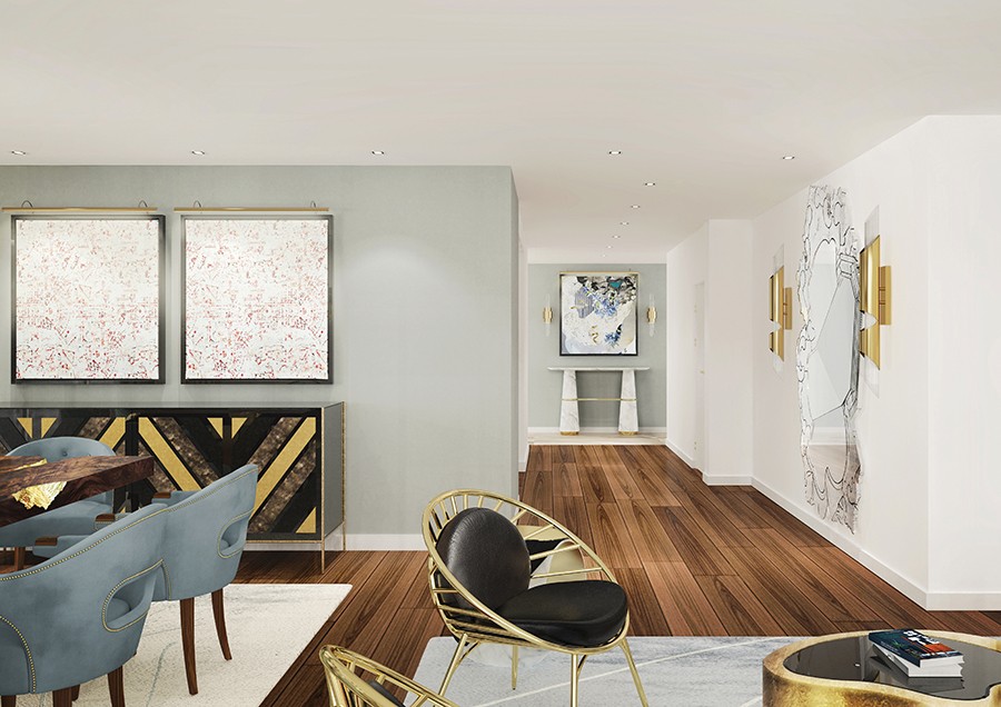 Create A Mid-Century Modern Living Room Design With An Art Deco Twist