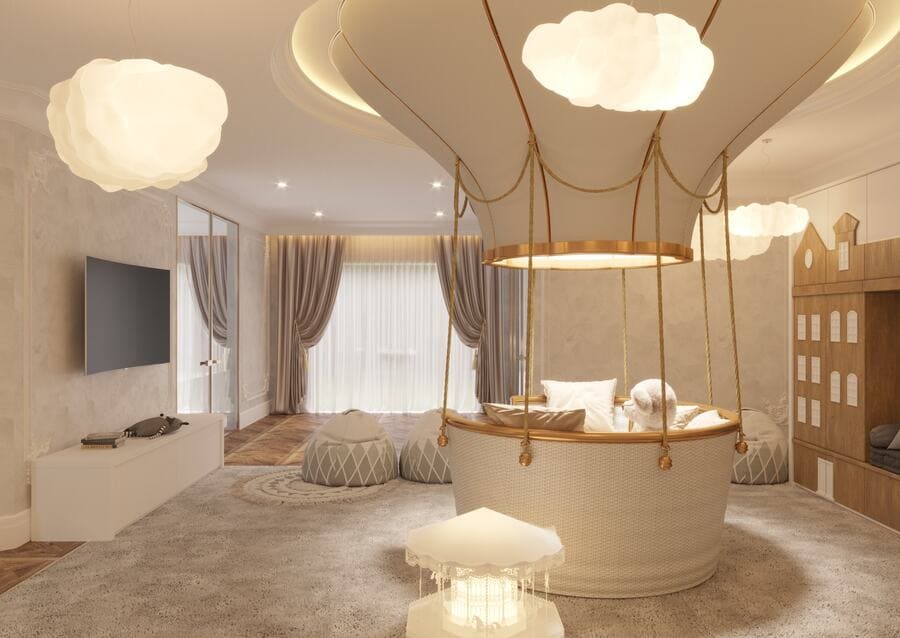 luxurious-gold-kids-bed