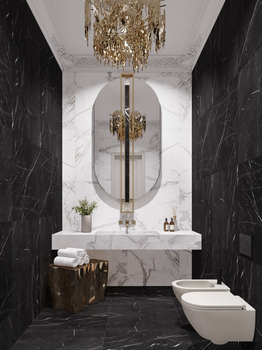 marble service bathroom